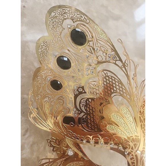 Metal Costume Facemask, Shaped Like A Butterfly - Picture 3 of 5